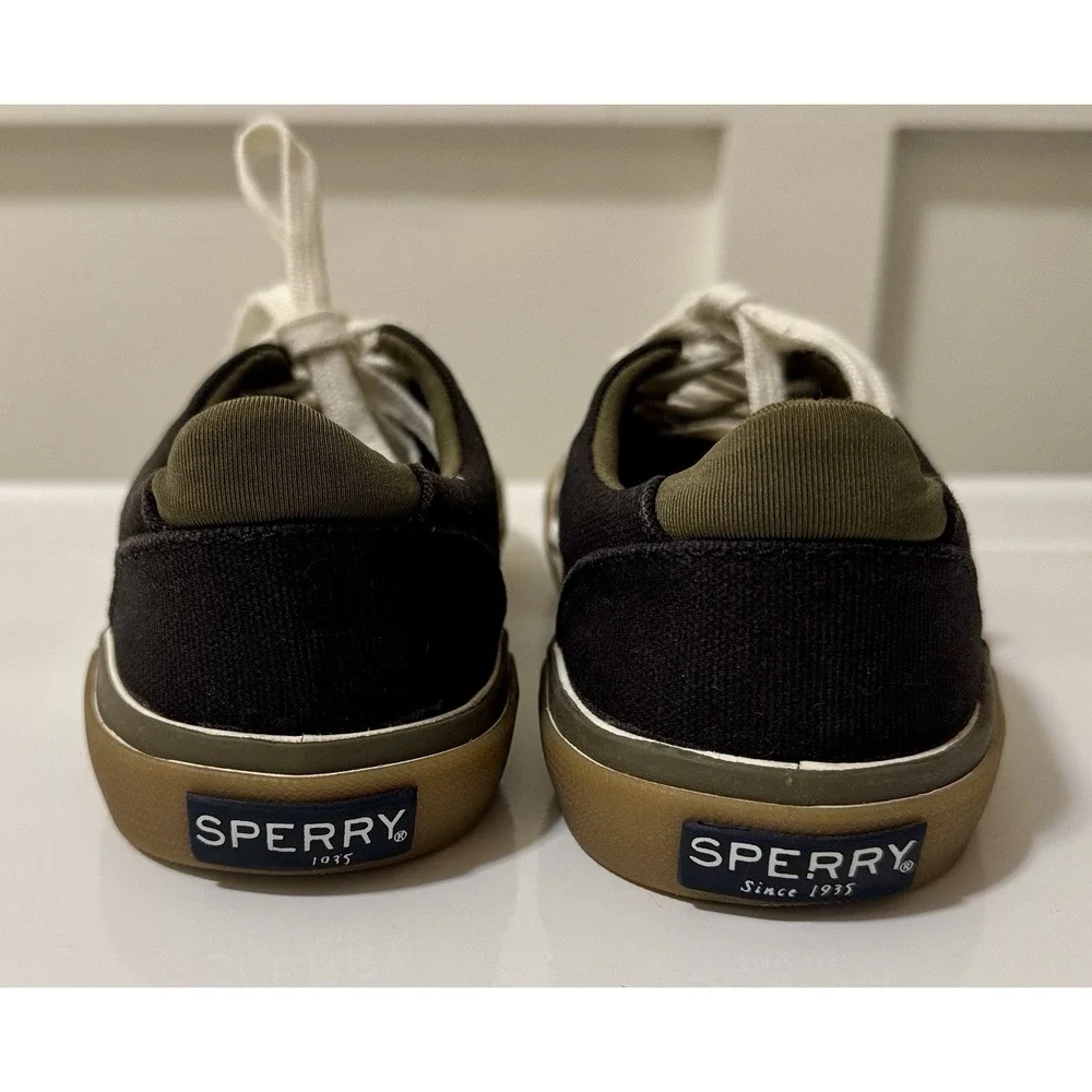 Sperry Unisex-Child Youth Core Harbor Tide Washable Sneaker, Black, Size, 1M US
